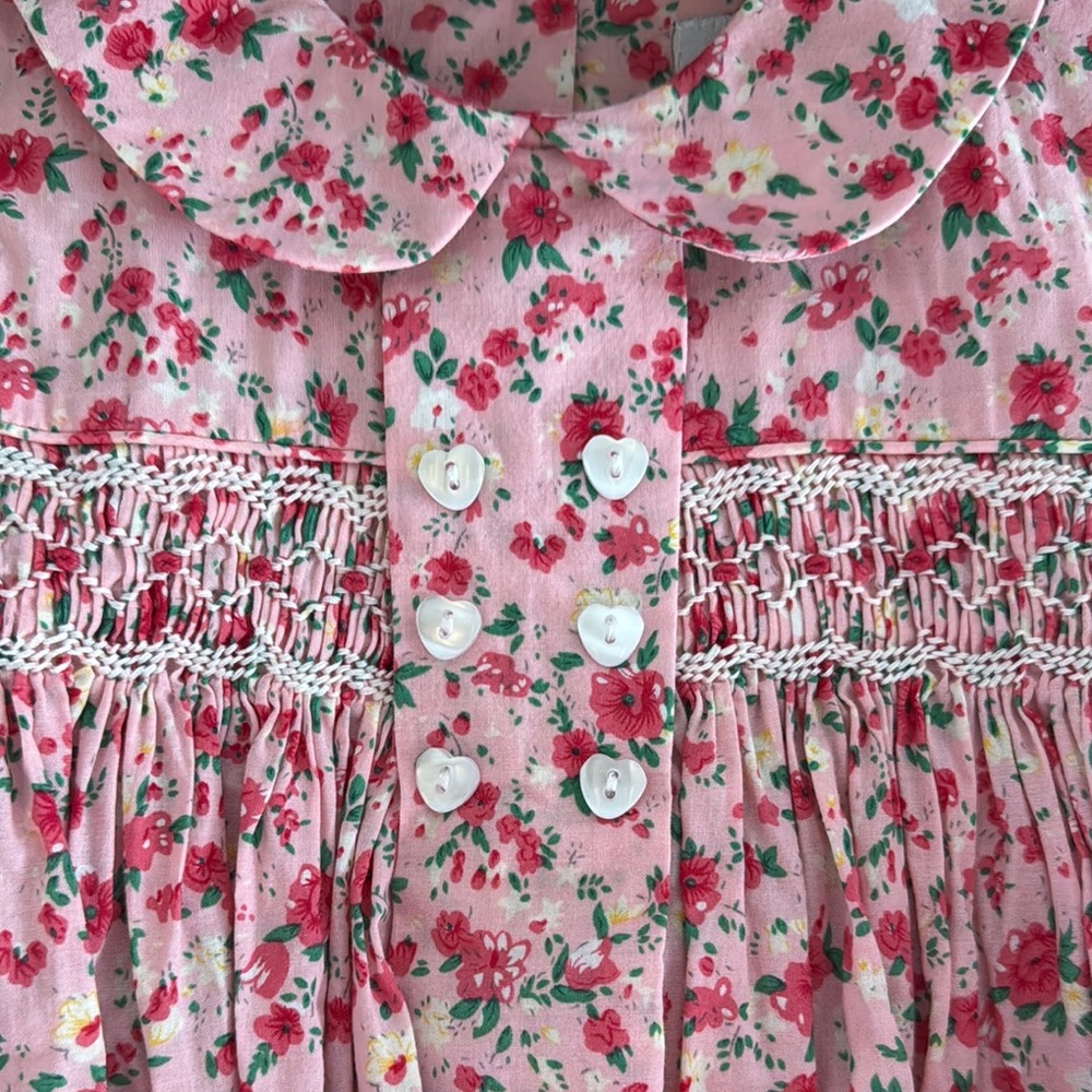 Floral Pink Baby Dress - Picture 3 of 5